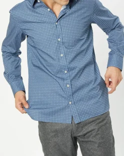 Homme Hackett London Chemises^Chemise Slim Fit imprimée foulard bleu foncé