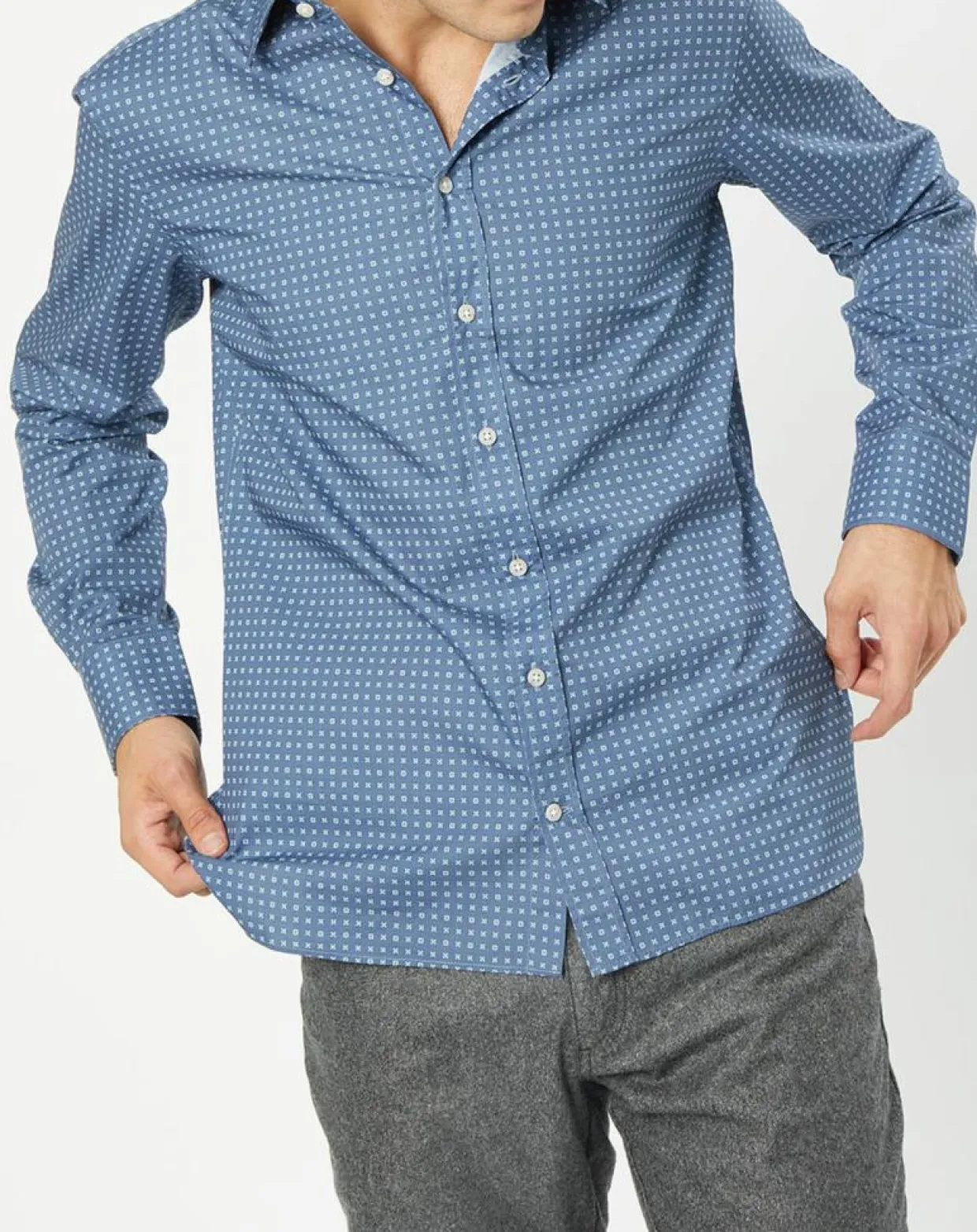 Homme Hackett London Chemises^Chemise Slim Fit imprimée foulard bleu foncé