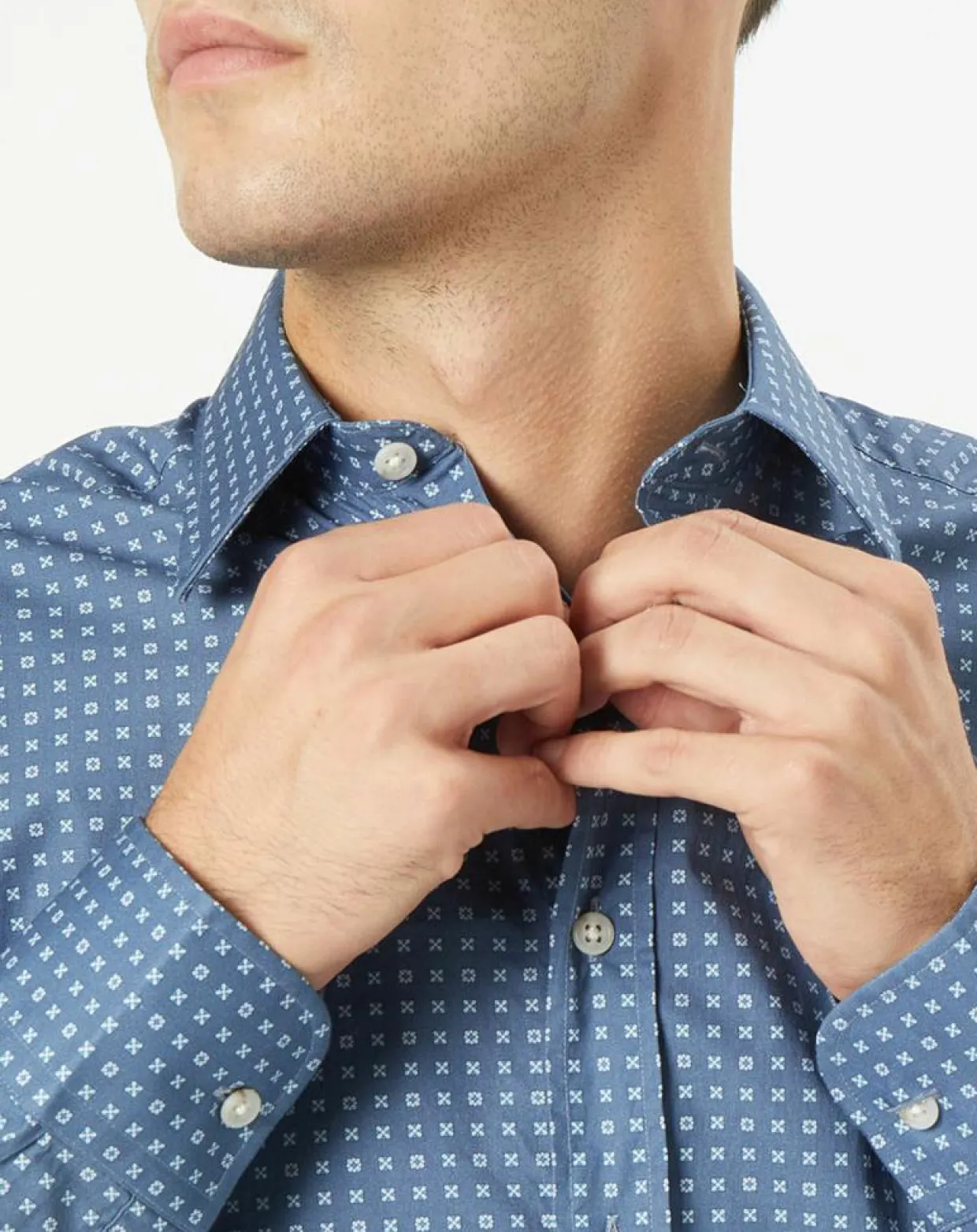Homme Hackett London Chemises^Chemise Slim Fit imprimée foulard bleu foncé