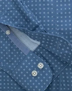 Homme Hackett London Chemises^Chemise Slim Fit imprimée foulard bleu foncé