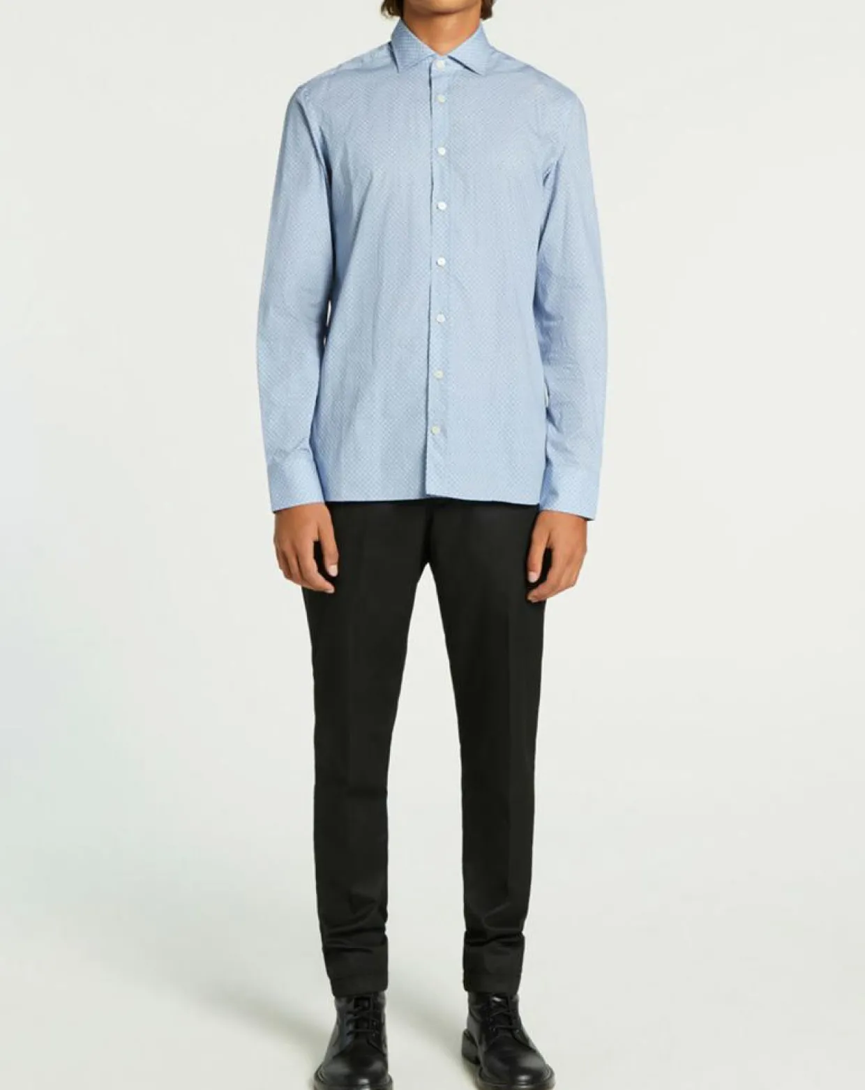 Homme Hackett London Chemises^Chemise Slim Fit imprimée Color bleu ciel