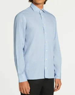 Homme Hackett London Chemises^Chemise Slim Fit imprimée Color bleu ciel