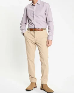 Homme Hackett London Chemises^Chemise Slim Fit imprimée gris/bordeaux