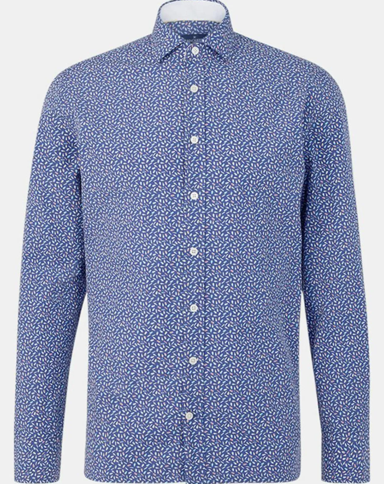 Chemise Slim Fit imprimée bleu foncé-Hackett London Outlet