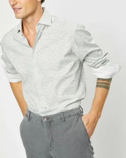 Homme Hackett London Chemises^Chemise Slim Fit imprimée beige/kaki