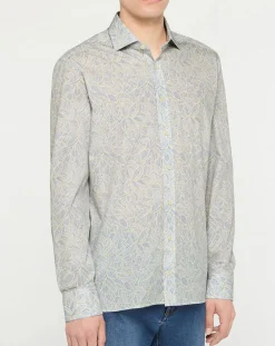 Chemise Slim Fit imprimée bleu ciel-Hackett London Hot