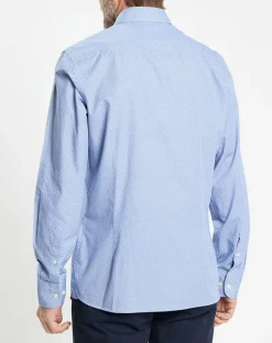 Homme Hackett London Chemises^Chemise Slim Fit imprimée bleue