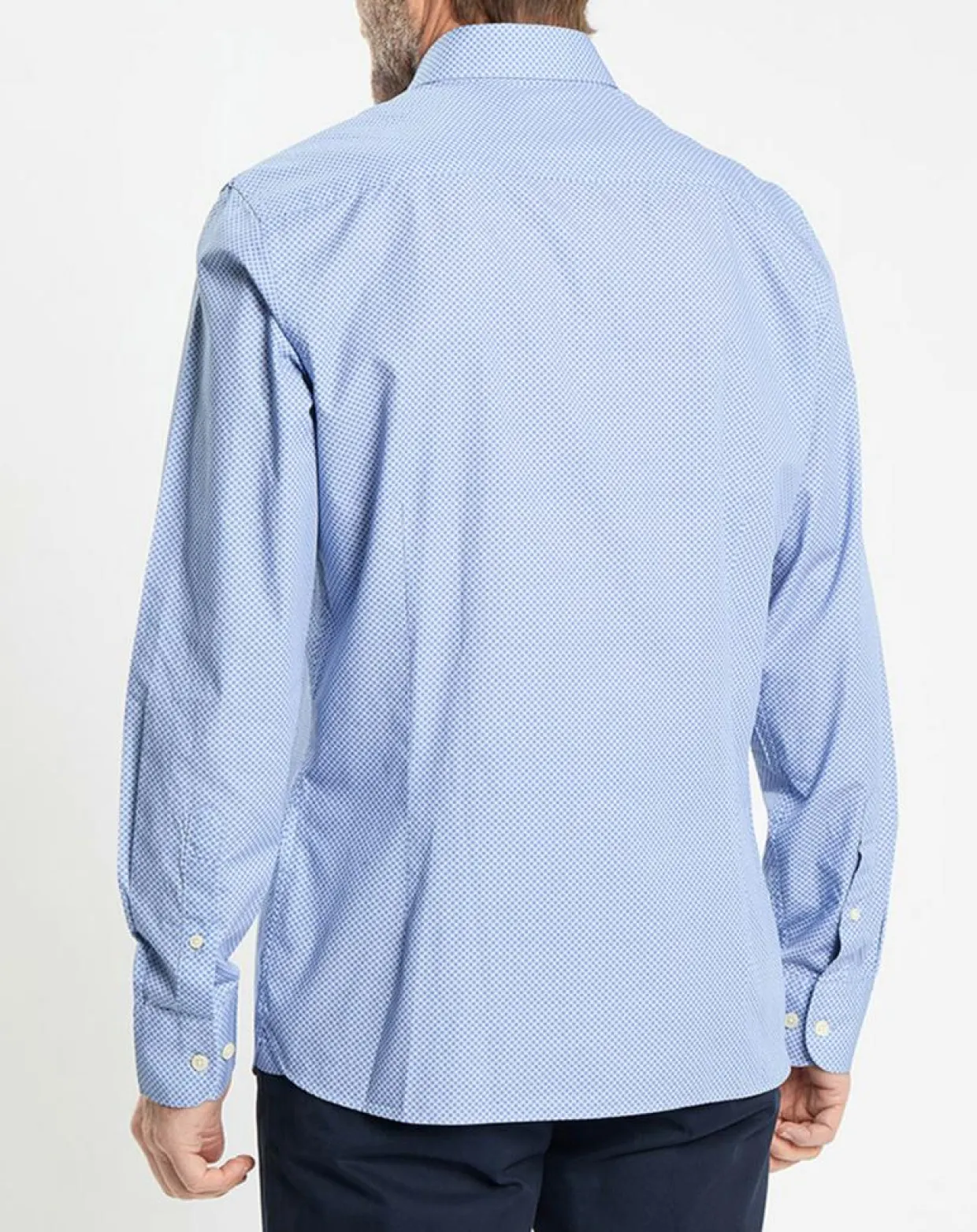Homme Hackett London Chemises^Chemise Slim Fit imprimée bleue