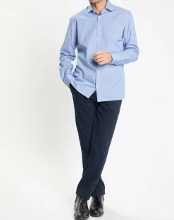 Homme Hackett London Chemises^Chemise Slim Fit imprimée bleue