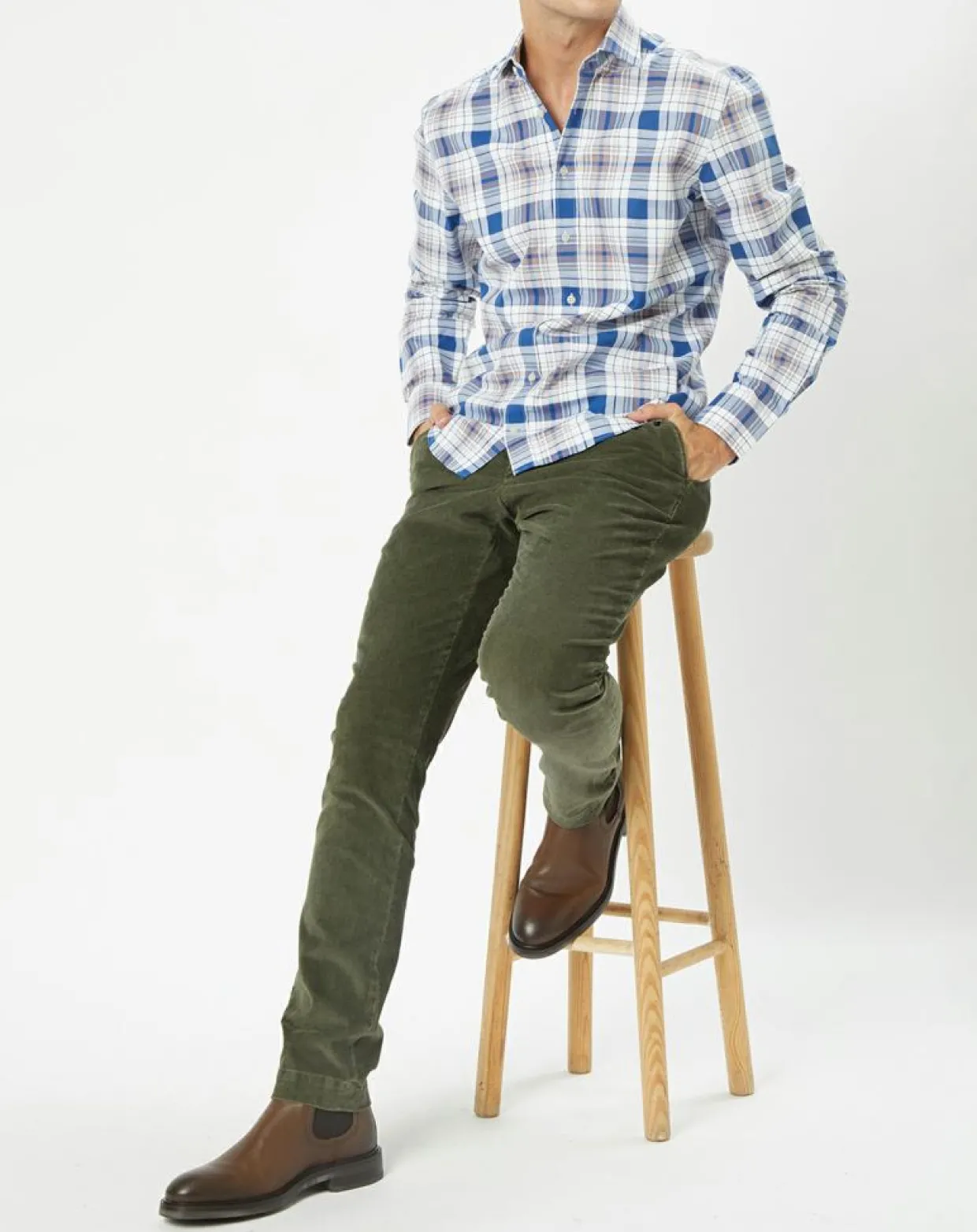 Homme Hackett London Chemises^Chemise Slim Fit Madras à carreaux multicolore