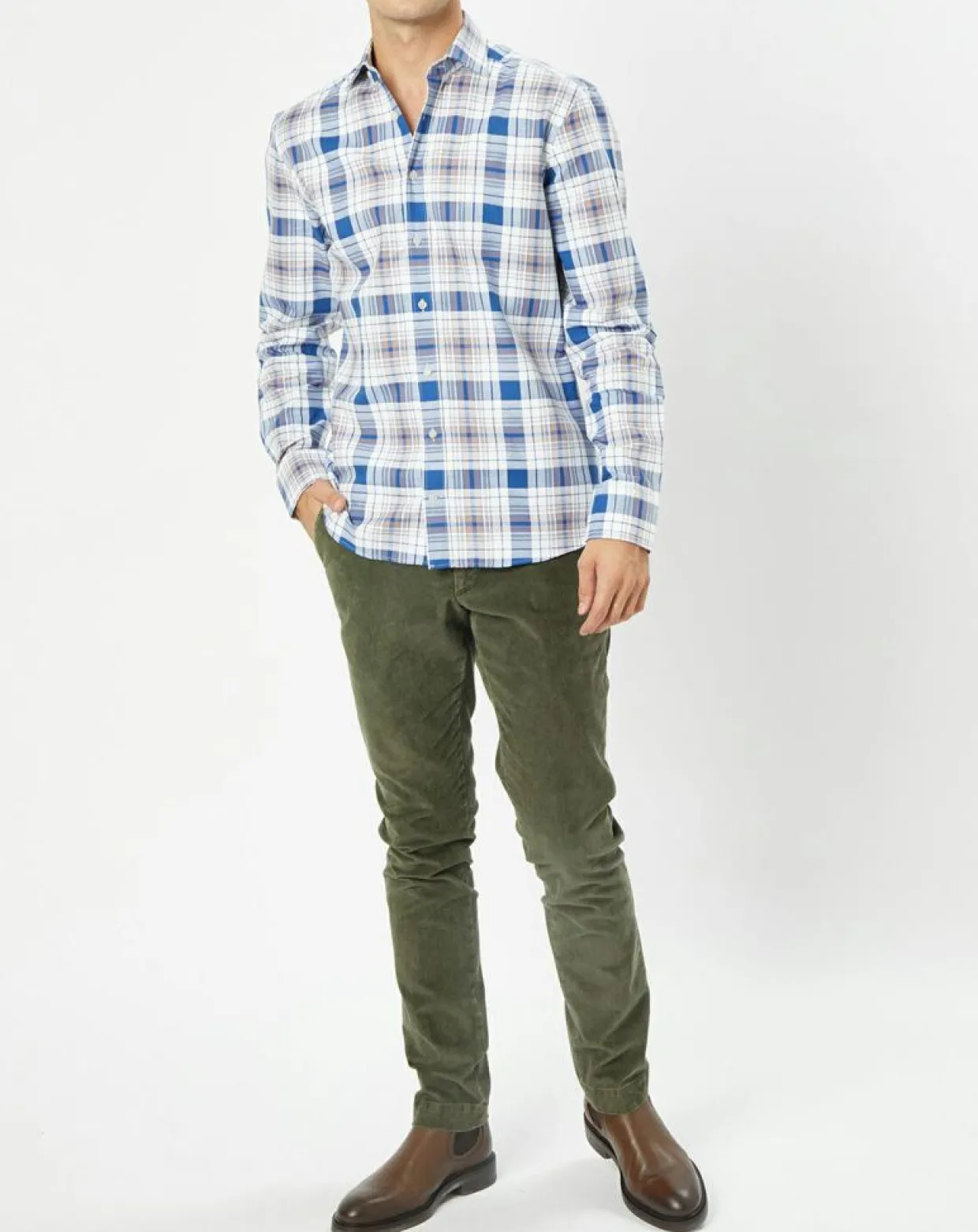 Homme Hackett London Chemises^Chemise Slim Fit Madras à carreaux multicolore
