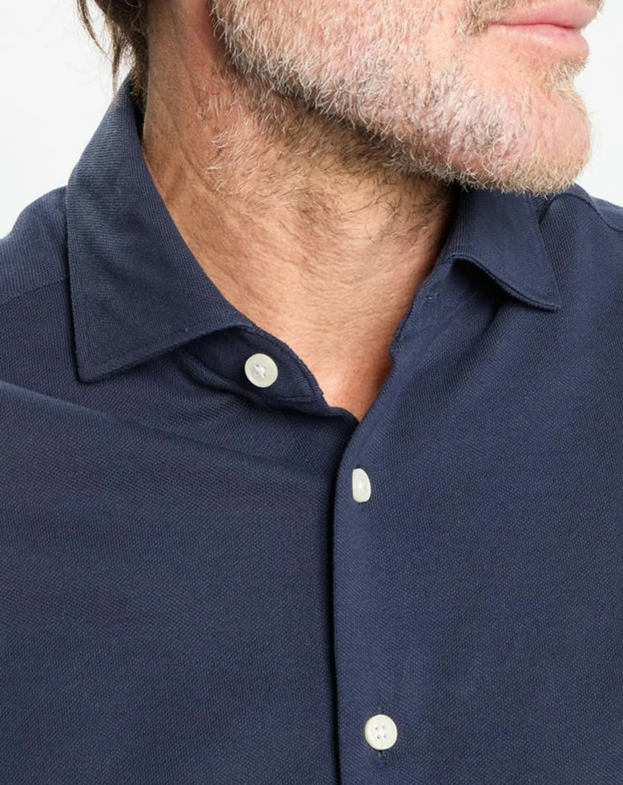 Homme Hackett London Chemises^Chemise Slim Fit manches longues piquée unie bleu foncé