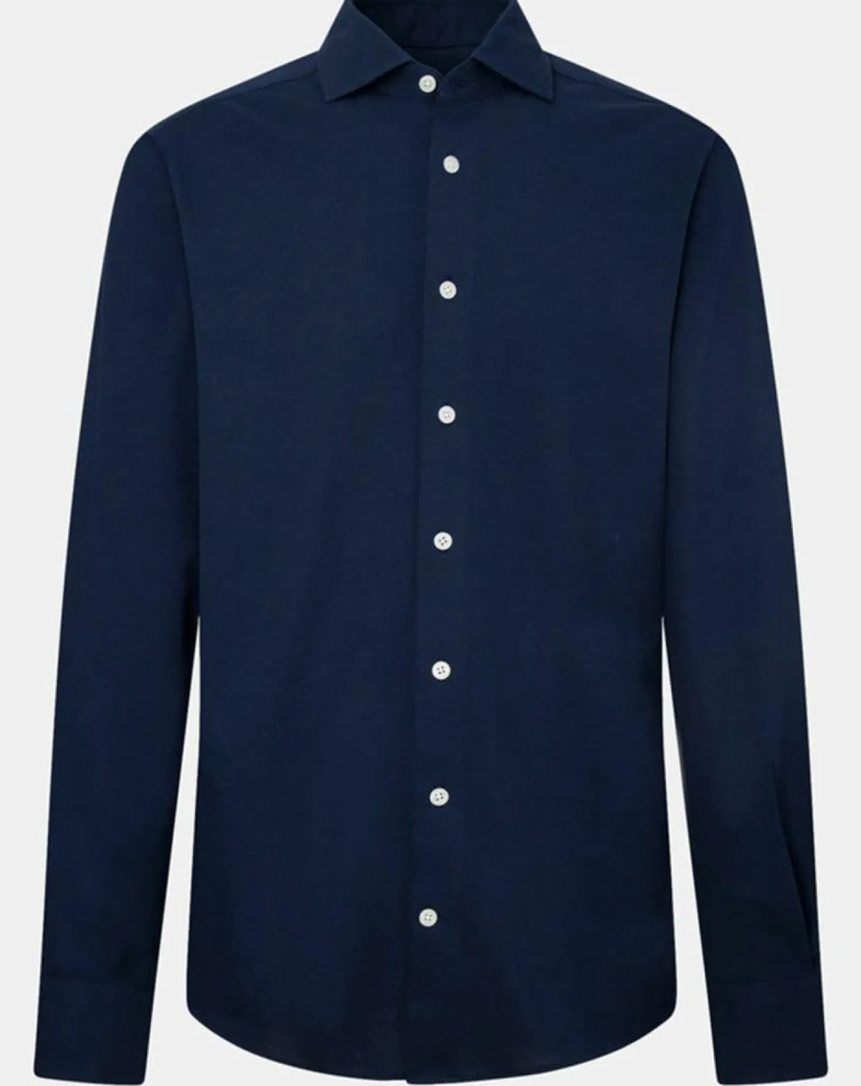 Homme Hackett London Chemises^Chemise Slim Fit manches longues piquée unie bleu foncé