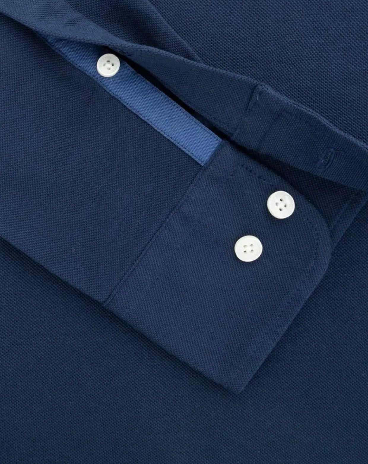 Homme Hackett London Chemises^Chemise Slim Fit manches longues piquée unie bleu foncé
