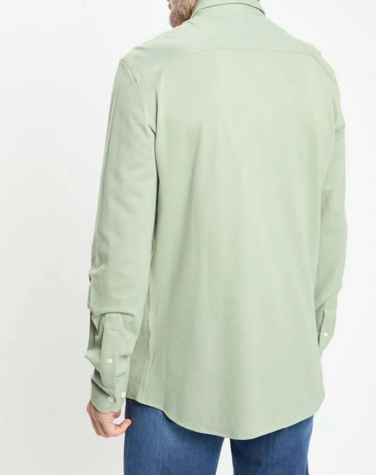 Homme Hackett London Chemises^Chemise Slim Fit manches longues piquée unie verte