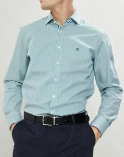 Homme Hackett London Chemises^Chemise Slim Fit Milleraies vertes