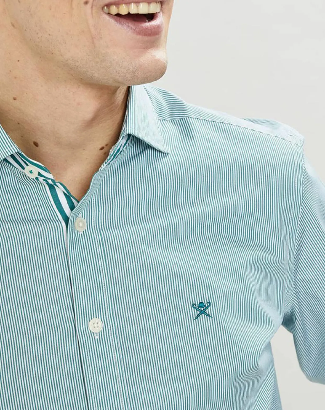 Homme Hackett London Chemises^Chemise Slim Fit Milleraies vertes