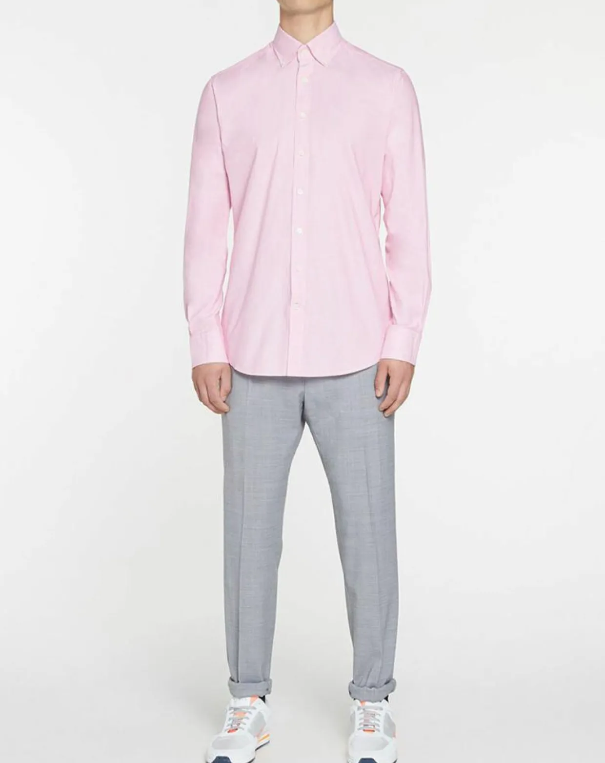 Homme Hackett London Chemises^Chemise Slim Fit Milleraie Oxford blanc/rose