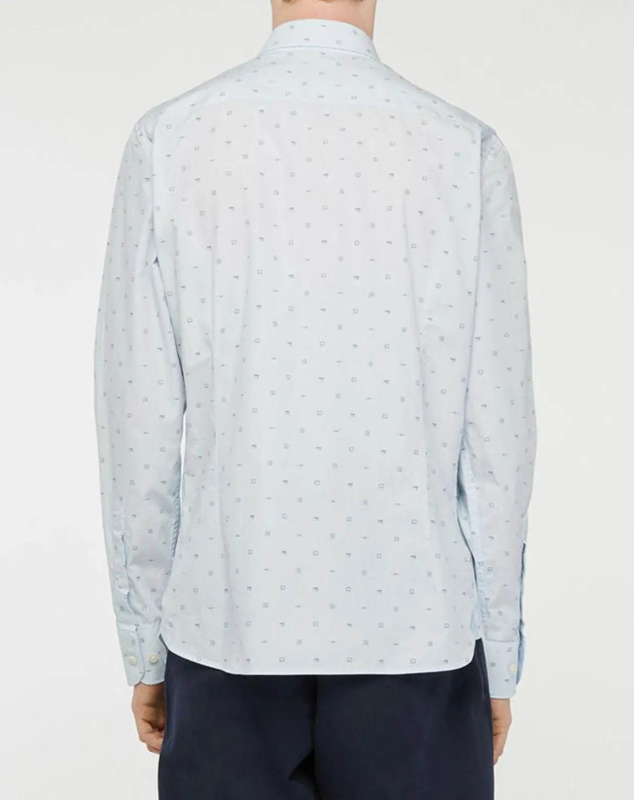 Homme Hackett London Chemises^Chemise Slim Fit Mix Travel imprimée bleu clair