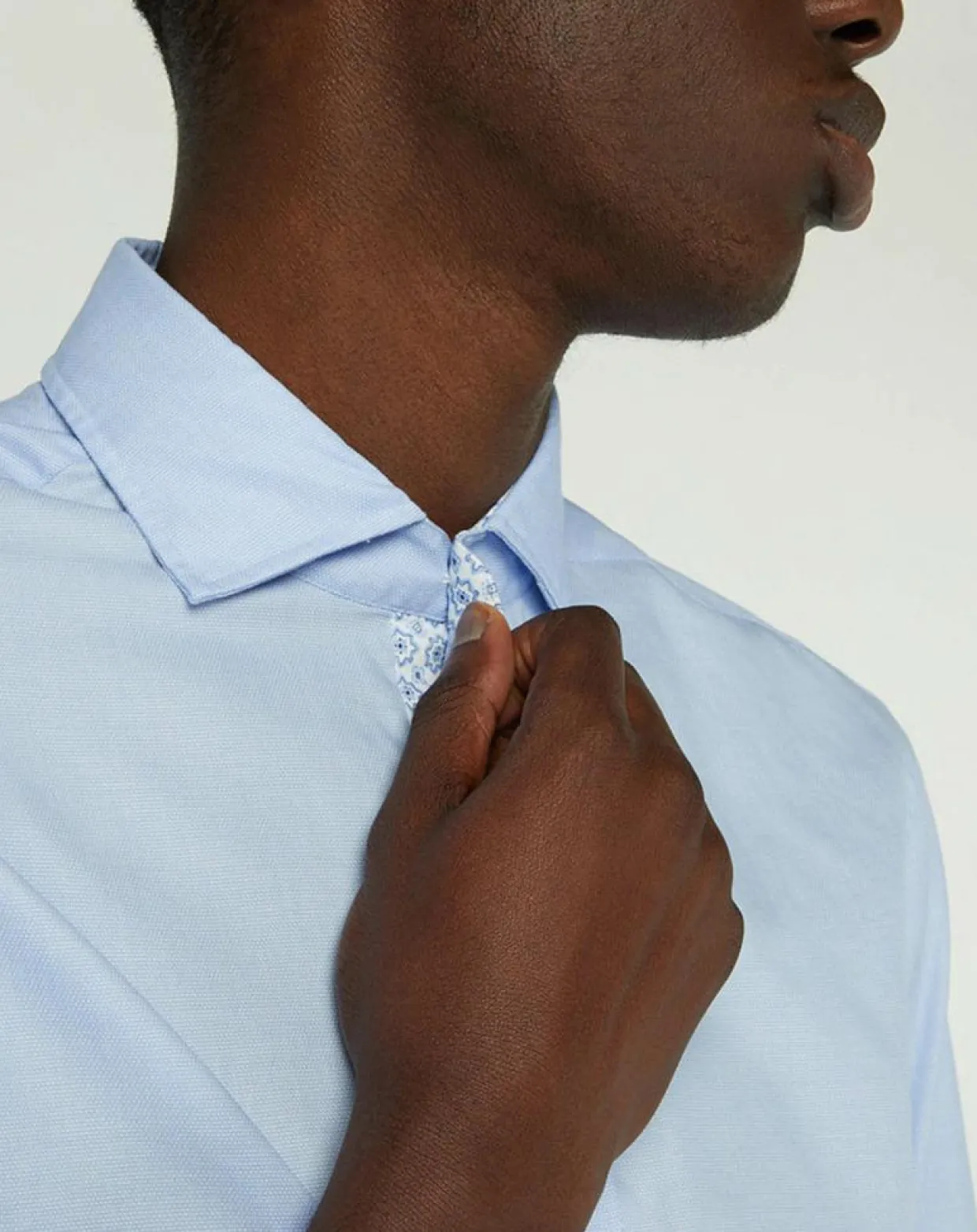 Homme Hackett London Chemises^Chemise Slim Fit Oposit Arabesk bleu clair