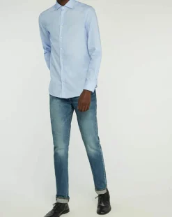 Homme Hackett London Chemises^Chemise Slim Fit Oposit Arabesk bleu clair
