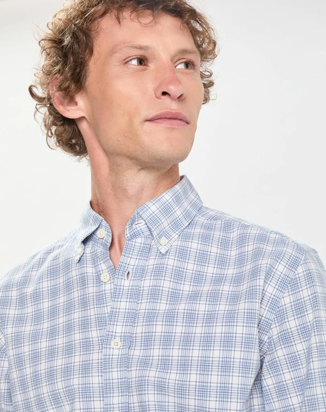 Homme Hackett London Chemises^Chemise Slim Fit Oxford à carreaux bleu/blanc