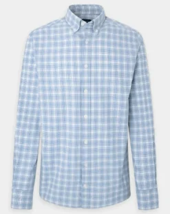 Homme Hackett London Chemises^Chemise Slim Fit Oxford à carreaux bleu/blanc