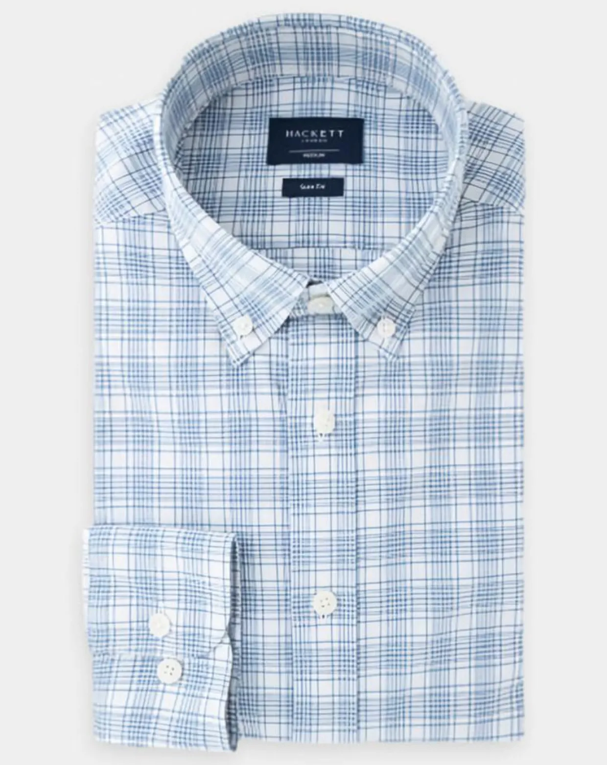 Homme Hackett London Chemises^Chemise Slim Fit Oxford à carreaux bleu/blanc
