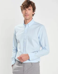 Homme Hackett London Chemises^Chemise Slim Fit Oxford bleu ciel