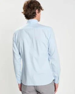 Homme Hackett London Chemises^Chemise Slim Fit Oxford bleu ciel