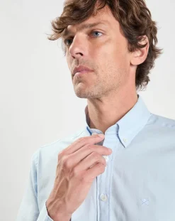 Homme Hackett London Chemises^Chemise Slim Fit Oxford bleu ciel