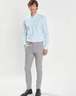 Homme Hackett London Chemises^Chemise Slim Fit Oxford bleu ciel