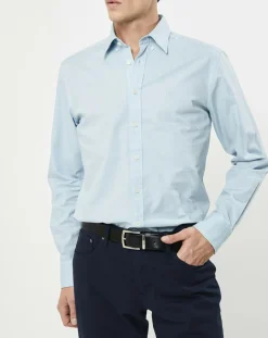 Chemise Slim Fit Oxford bleu clair-Hackett London Sale
