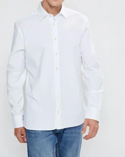 Homme Hackett London Chemises^Chemise Slim Fit Patch Coude blanche