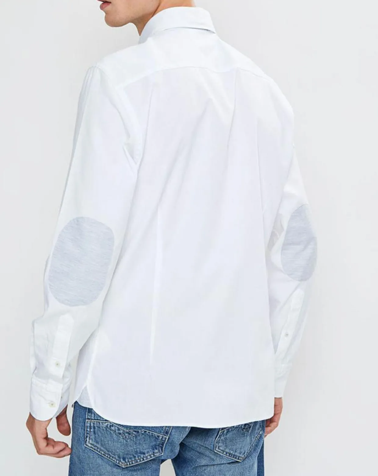 Homme Hackett London Chemises^Chemise Slim Fit Patch Coude blanche