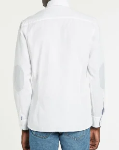 Homme Hackett London Chemises^Chemise Slim Fit Patch Coude blanche