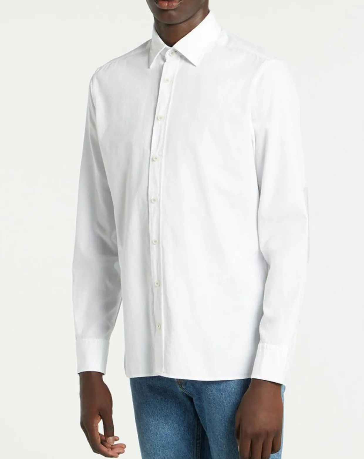 Homme Hackett London Chemises^Chemise Slim Fit Patch Coude blanche