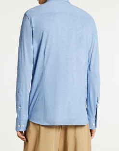 Homme Hackett London Chemises^Chemise Slim Fit polo piqué bleu moyen