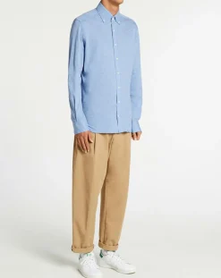 Homme Hackett London Chemises^Chemise Slim Fit polo piqué bleu moyen