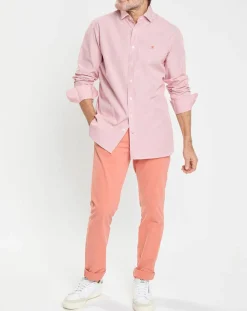 Homme Hackett London Chemises^Chemise Slim Fit Pop Milleraies rouge/blanc