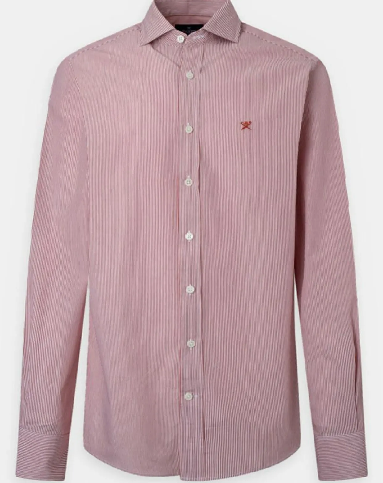 Homme Hackett London Chemises^Chemise Slim Fit Pop Milleraies rouge/blanc