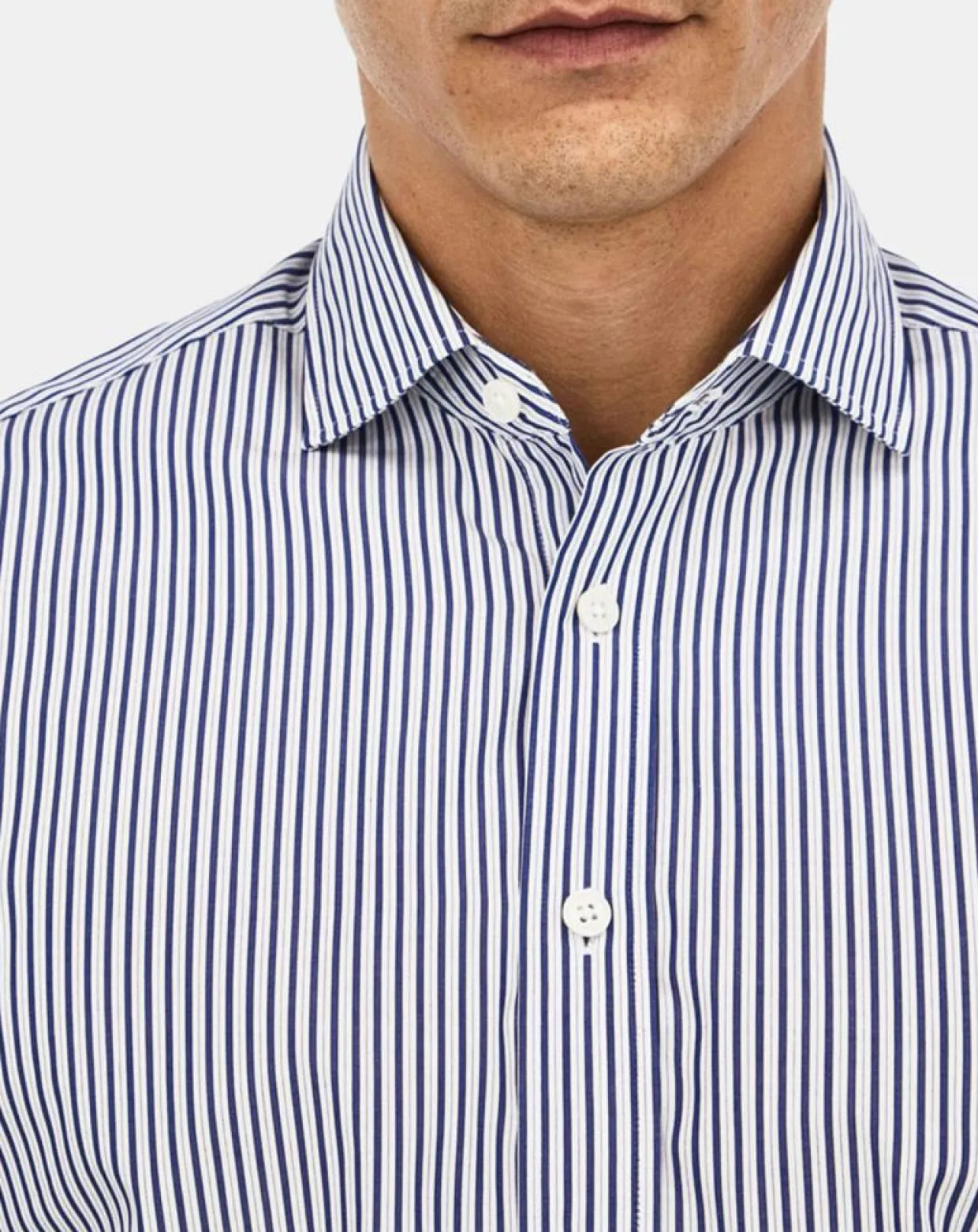 Chemise Slim Fit rayée bleue-Hackett London Sale