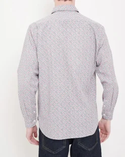Chemise Slim Fit Sammy imprimée beige/bleu/rouge-Hartford Sale