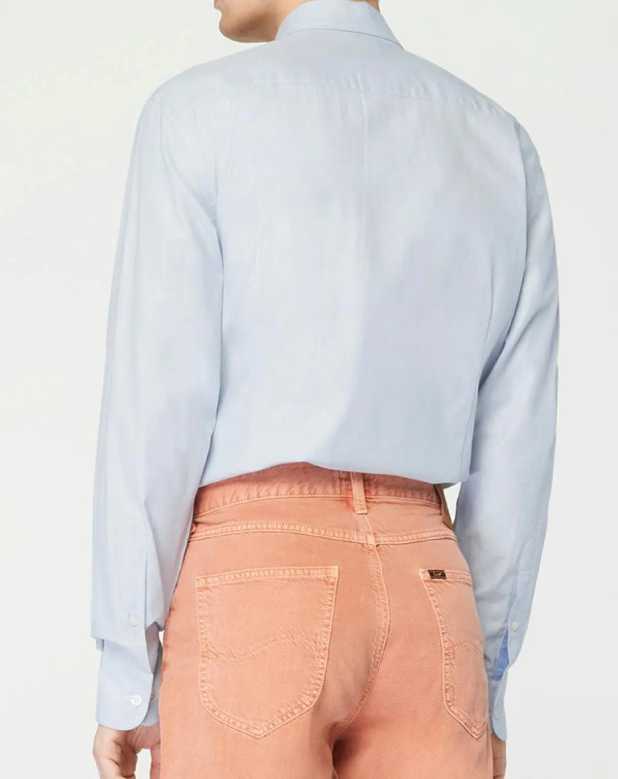 Chemise Slim Fit Texturée bleu clair-Hackett London Clearance
