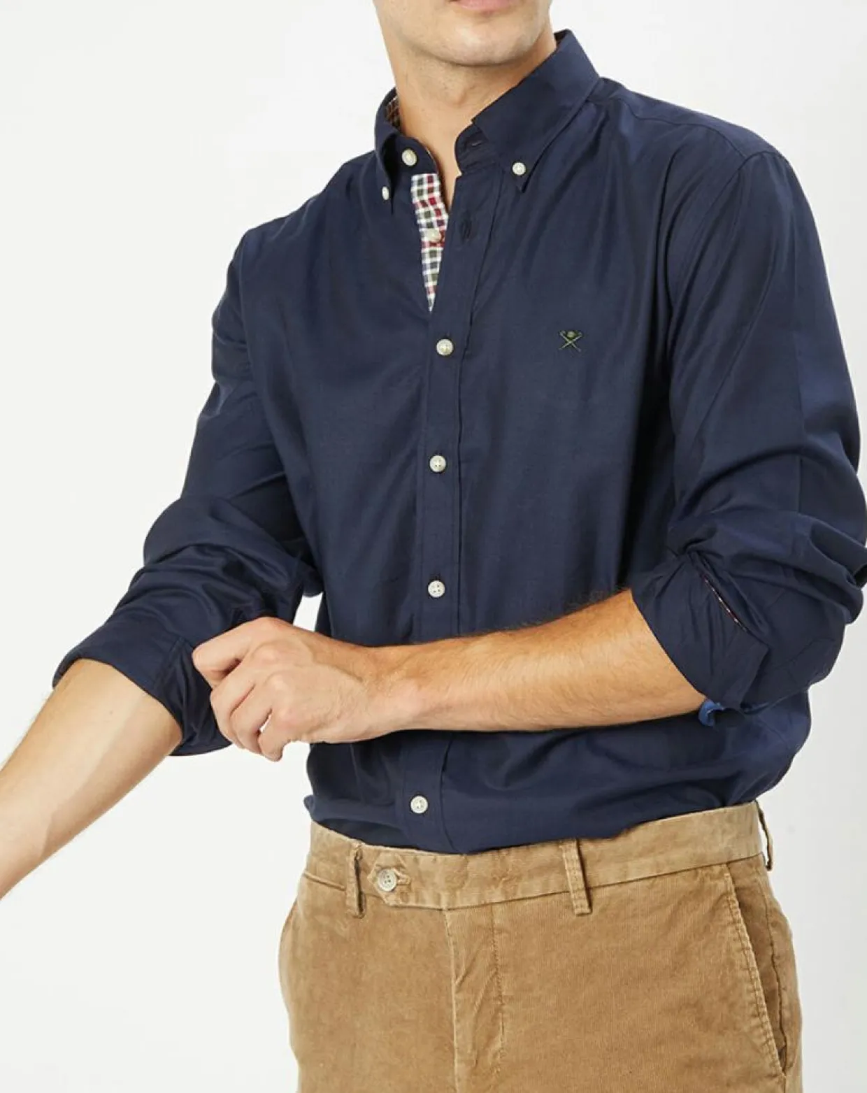 Homme Hackett London Chemises^Chemise Slim Fit unie bleu foncé