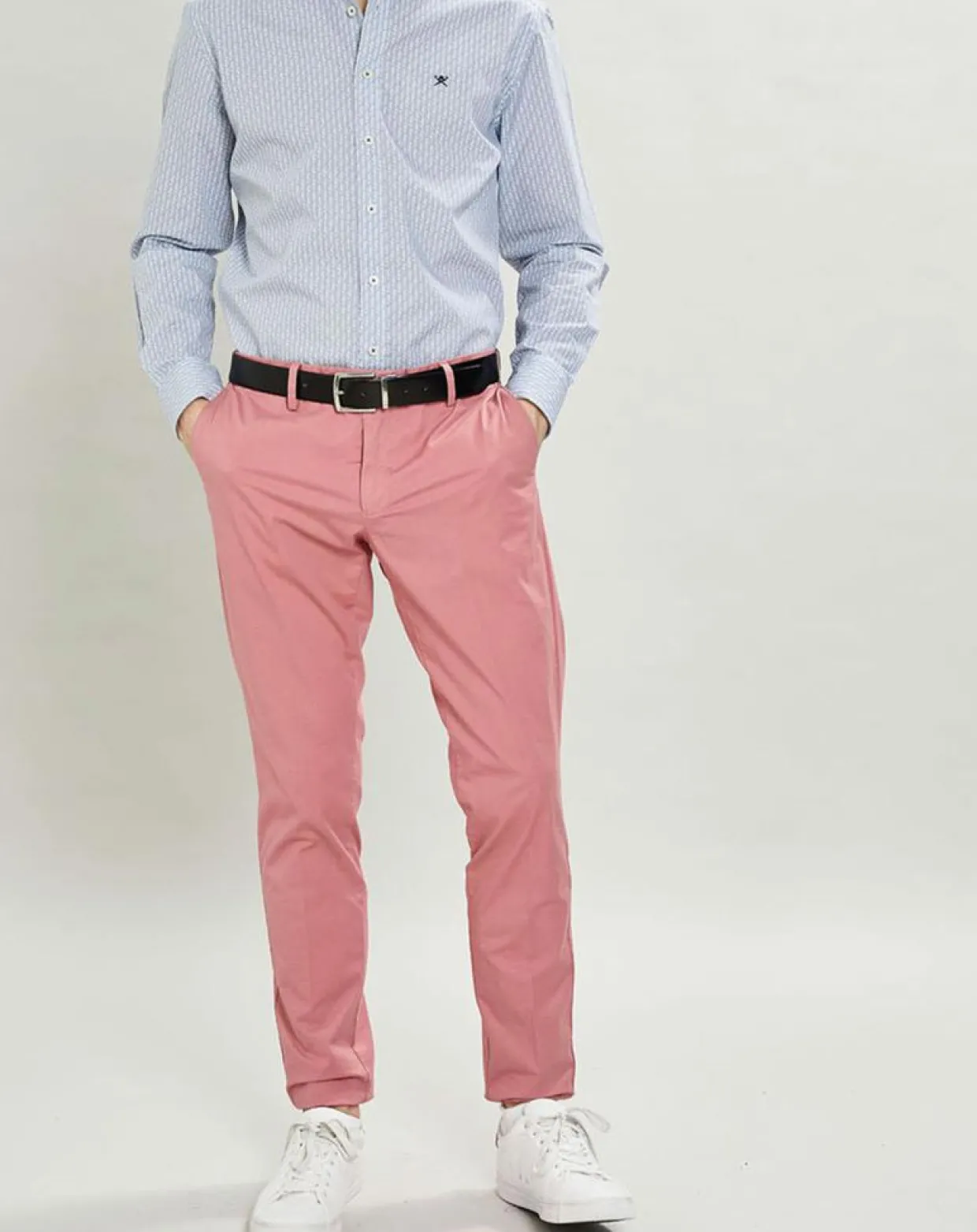 Chemise Slim Fit Vague imprimée bleue-Hackett London Discount