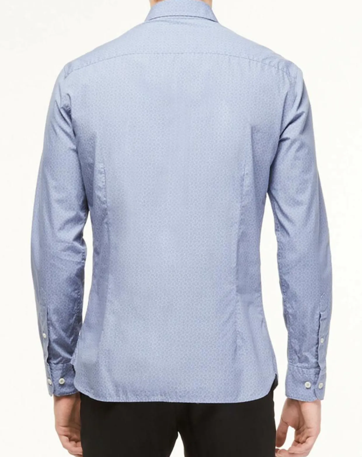 Chemise Slim Fit Valise imprimée bleue-Hackett London
