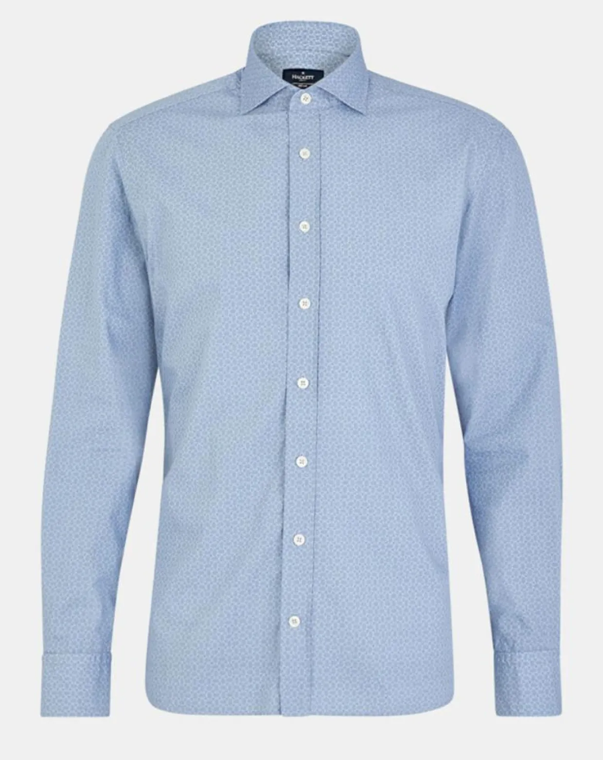 Chemise Slim Fit Valise imprimée bleue-Hackett London