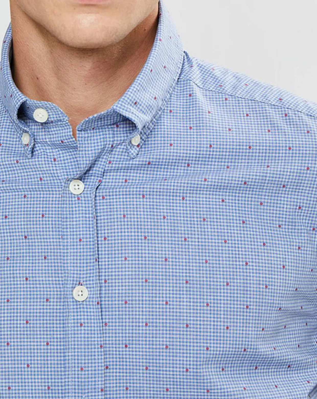 Homme Hackett London Chemises^Chemise Slim Fit Wash fil coupé bleue