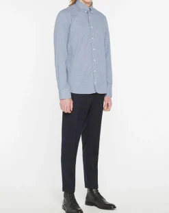 Homme Hackett London Chemises^Chemise Slim Fit Wash fil coupé bleue